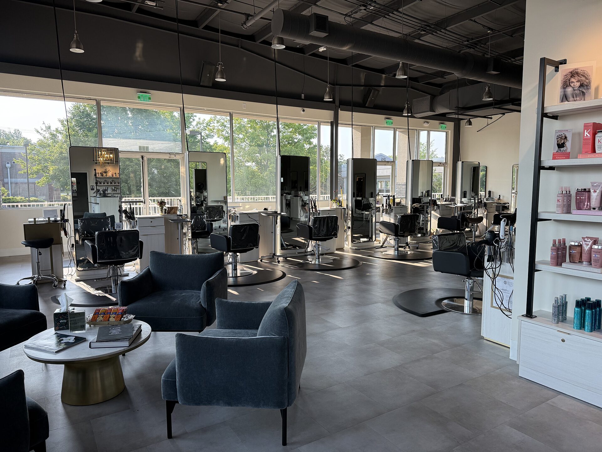 Interior of OVO Salon Franklin, TN
